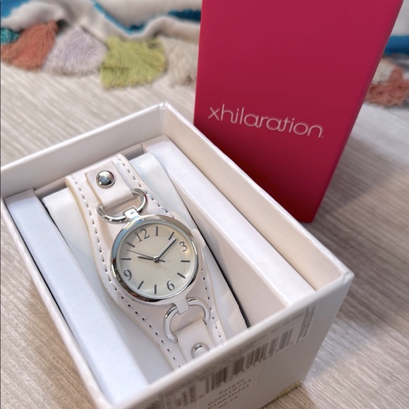 Xhilaration Accessories Nwt Xhilaration White Leather Strap